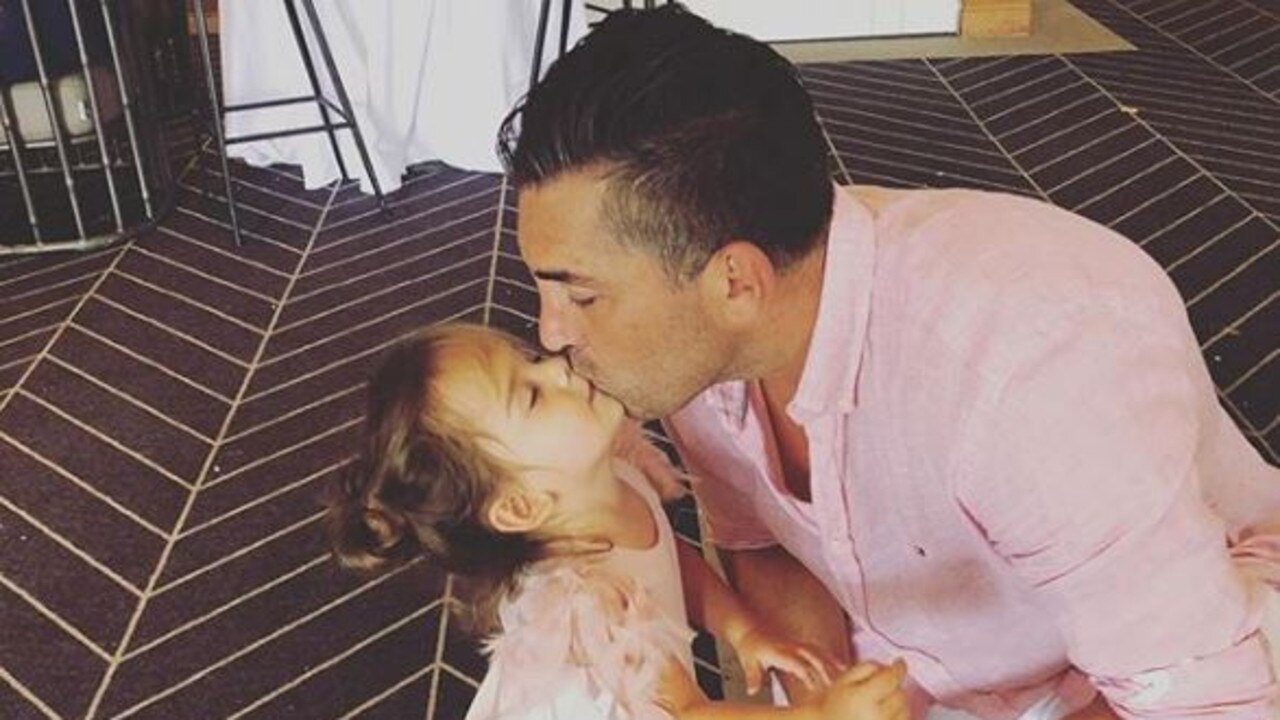 Braith Anasta spent Wednesday in hospital with his youngest daughter, Gigi after she had a scary fall at home while in isolation. (Source: Braith Anatsa's Instagram).