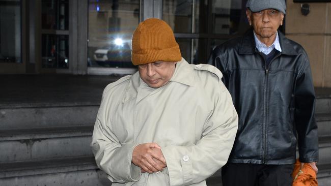 Naotunne Vijitha appears at the Melbourne Magistrates’ Court on alleged historic sex offences. Picture: Andrew Henshaw