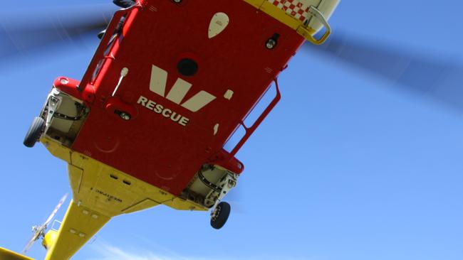 A woman who was attacked and suffered from serious stab wounds to her shoulder was transported by Westpac Rescue Helicopter to the Gold Coast University Hospital on Friday June 4, 2021. File photo: Alison Paterson