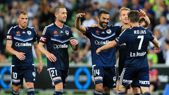 Melbourne Victory is flying with five wins and a draw from its past six games. Picture: Mark Stewart
