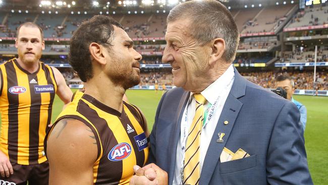 Hawthorn president Jeff Kennett says he has connected with disgruntled premiership champ Cyril Rioli. Picture: Michael Klein