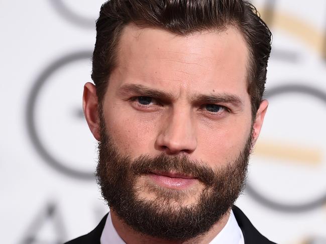 Jamie Dornan arrives at the 72nd annual Golden Globe Awards at the Beverly Hilton Hotel on Sunday, Jan. 11, 2015, in Beverly Hills, Calif. (Photo by Jordan Strauss/Invision/AP)