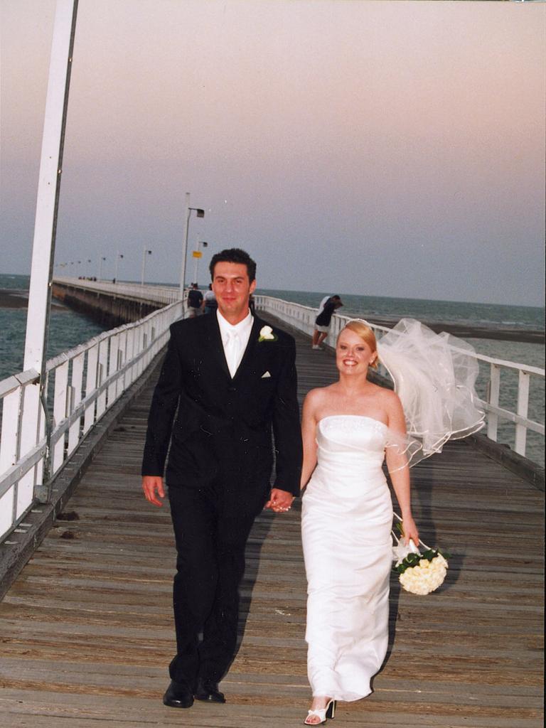 Andrew Resetti and Stacey Peters were married in Hervey Bay on November 9, 2003.