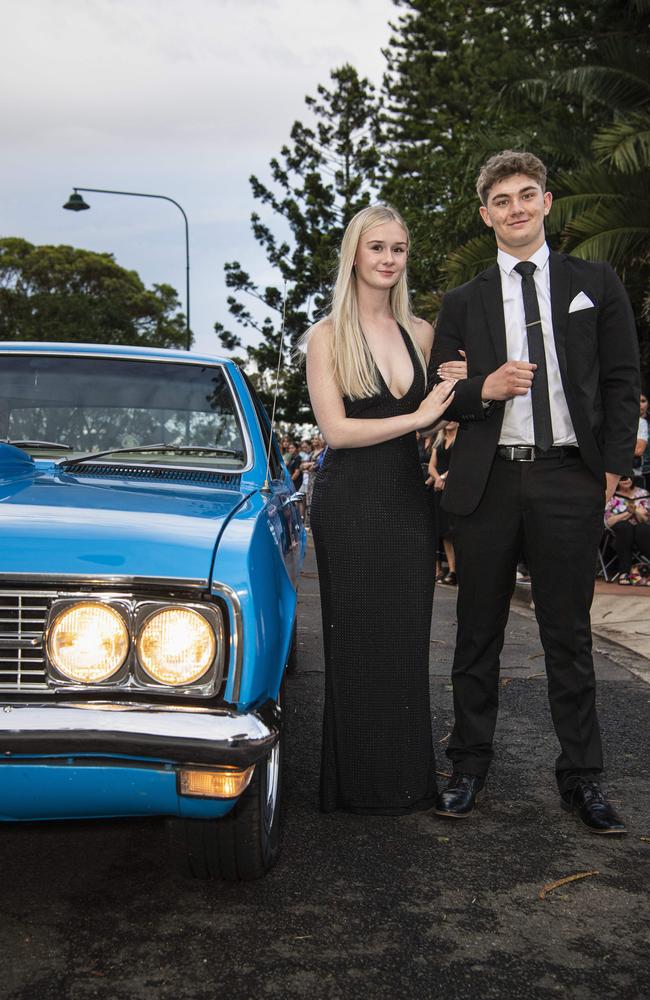 Graduate Eli Turner with partner Chloe Barram at Toowoomba Christian College formal at Picnic Point, Friday, November 29, 2024. Picture: Kevin Farmer