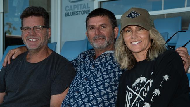 Andrew Biggs, Eric Tomek and Kim Biggs. Picture: Monique Harmer