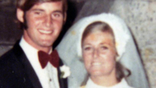 Chris and Lyn Dawson on their wedding day.