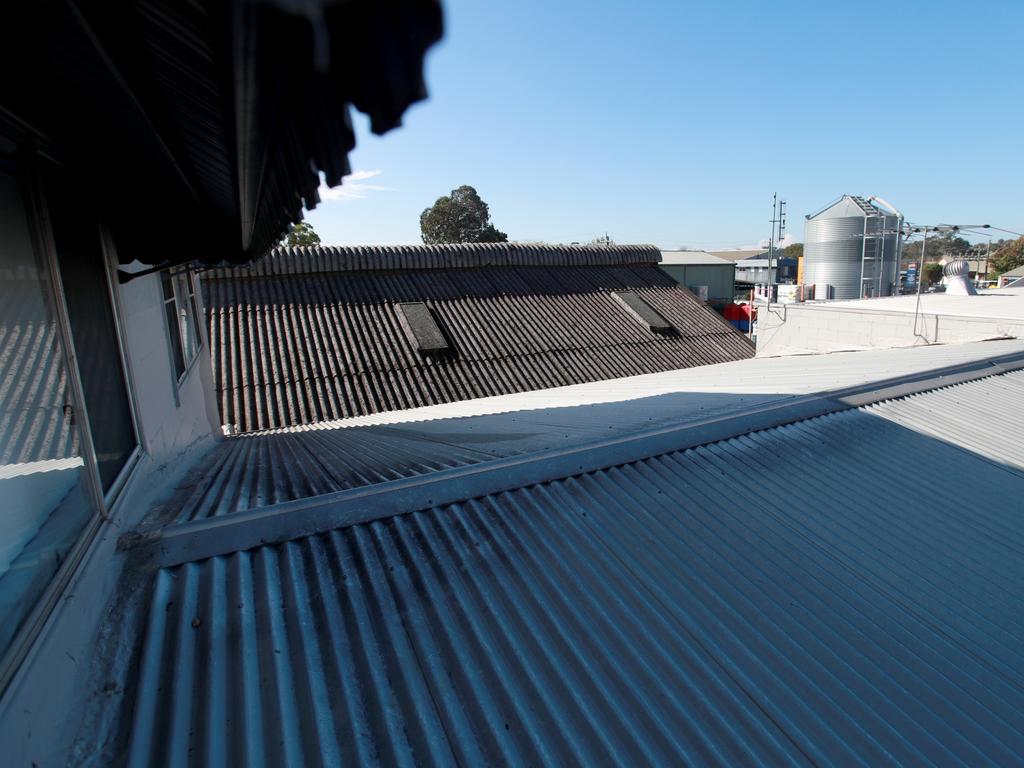 The view from an apartment rented by Kevin Steven Correll in 2001. Both bedroom and lounge room windows overlooked Camden Holden sales yard, which is now an agricultural machinery sales business. Picture: Jeff Darmanin