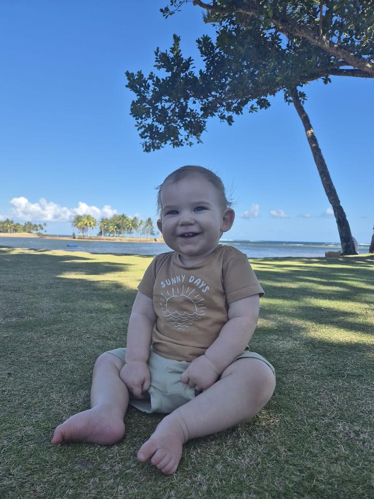 One-year-old Levi has tied in first place as the Lockyer Valley's cutest bub of 2024.