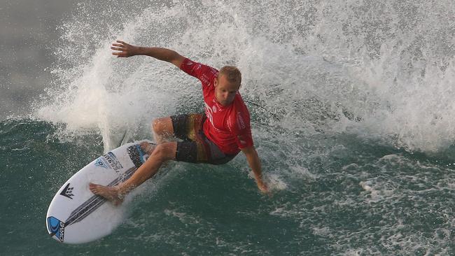 Stuart Kennedy in action yesterday.