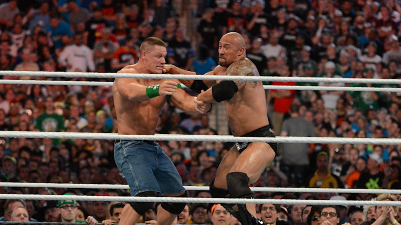 The Rock reveals the truth behind his 'beef' with WWE superstar John Cena -  and their relationship now - Mirror Online