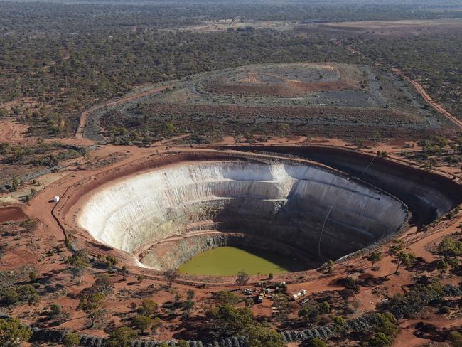 An open mine pit in Kalgoorlie, Western Australia. Picture: Carla Gottgens/Bloomberg