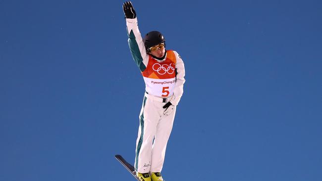 Lydia Lassila of Australia in a much better practice jump. Picture: Getty