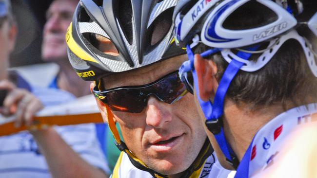 Lance Armstrong was paid $1.5 million to take part in the TDU. Picture: Russell Millard 