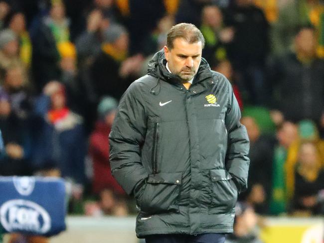 A downbeat Ange Postecoglou will have to raise his team for the play-offs.