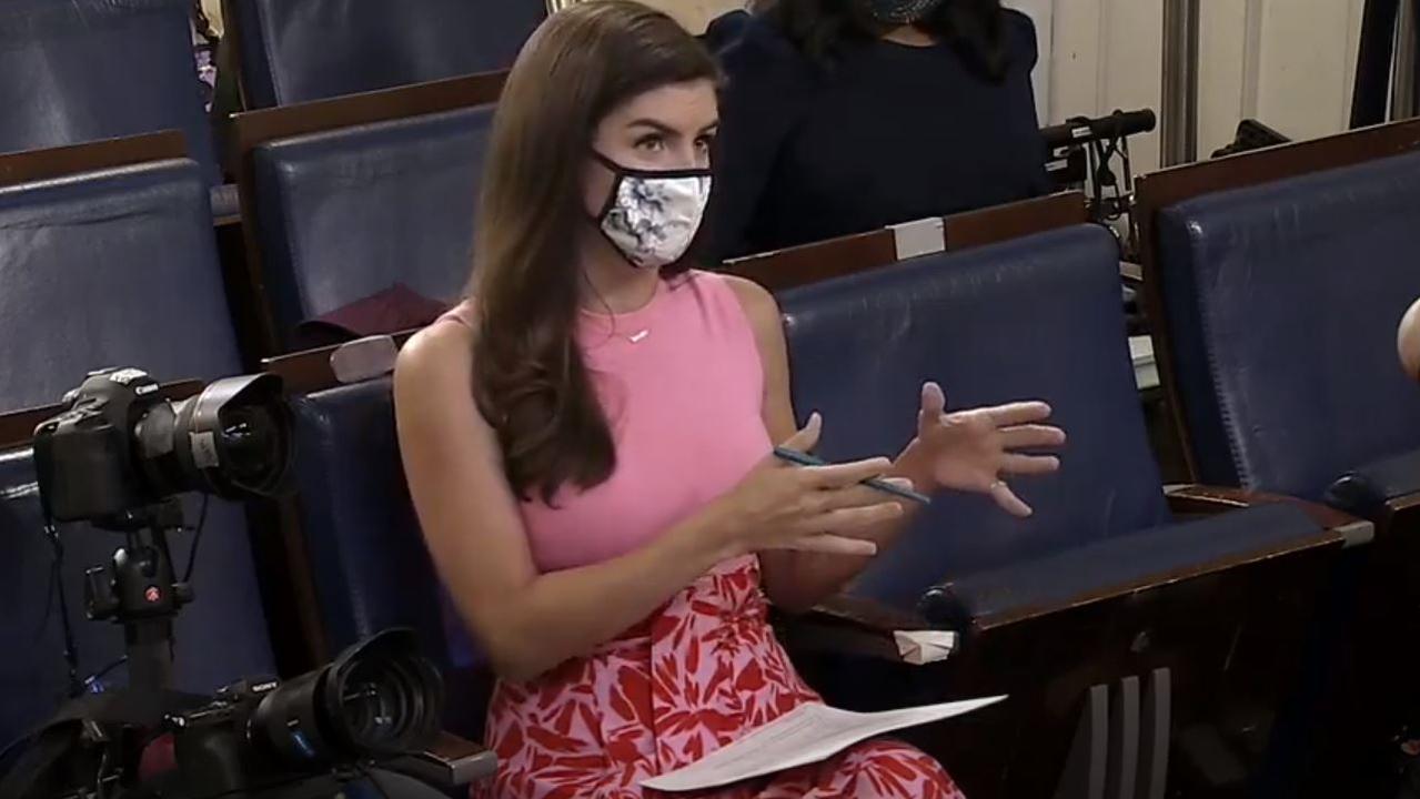 Kaitlan Collins challenged the President during the briefing.