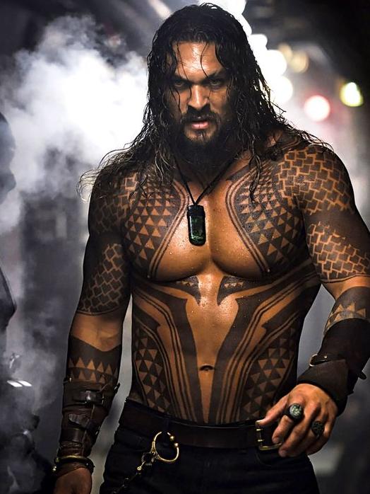 Though a long way from the comic book depiction, Momoa has made the movie role his own. Picture: Warner Bros