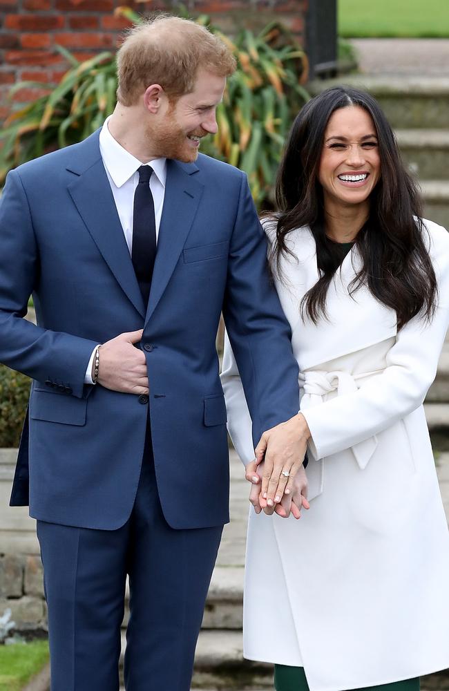 Prince Harry and actress Meghan Markle announced their engagement in November 2017. Picture: Chris Jackson/ Getty Images.