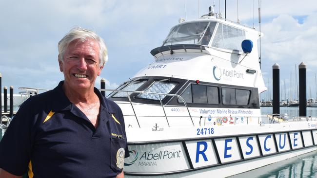 Volunteer Marine Rescue Whitsunday skipper Mal Priday is excited about whale season but has some advice for boaties. Picture: Contributed.