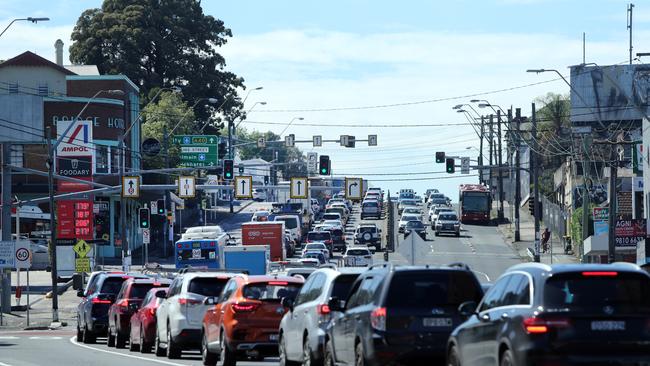 The Rozelle Interchange has caused heavy peak hour congestion.