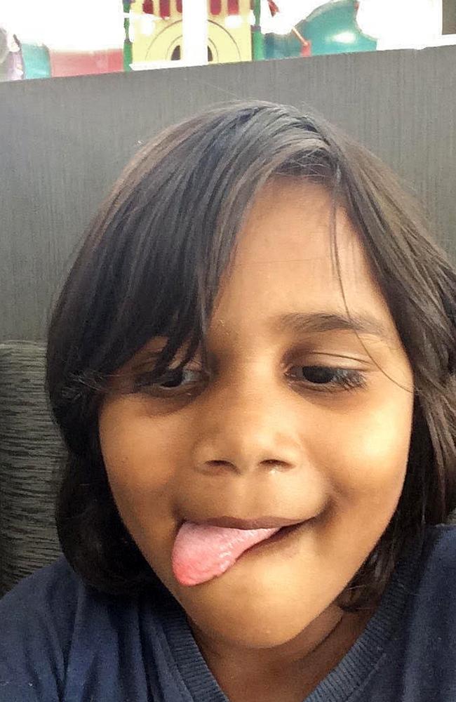 Laquarna Chapman Palmer, 6, was seriously injured after she was attacked by a dog in Woodridge on 10 April. Source: Supplied.