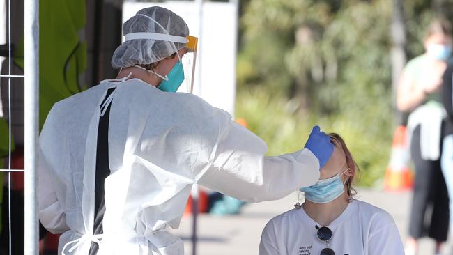 More than 700 students and staff were ordered to seek testing after an athletics carnival at Glendale. Picture: NCA NewsWire/Peter Lorimer.