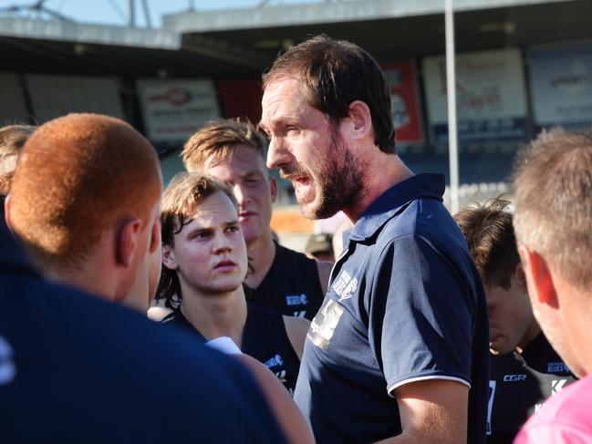 Josh Fraser coaching Northern Blues last year.