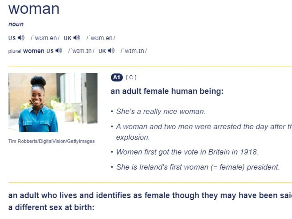 YAF on X: Lol the Cambridge Dictionary changed the definition of woman   / X