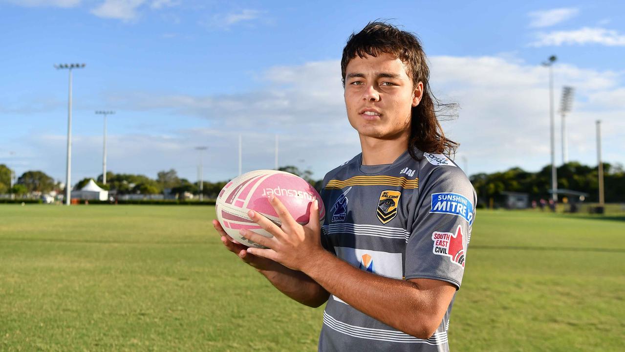 Sunshine Coast Falcons and Mal Meninga Cup player Chase Paterson has been revealed as one to watch this season. Picture: Patrick Woods.