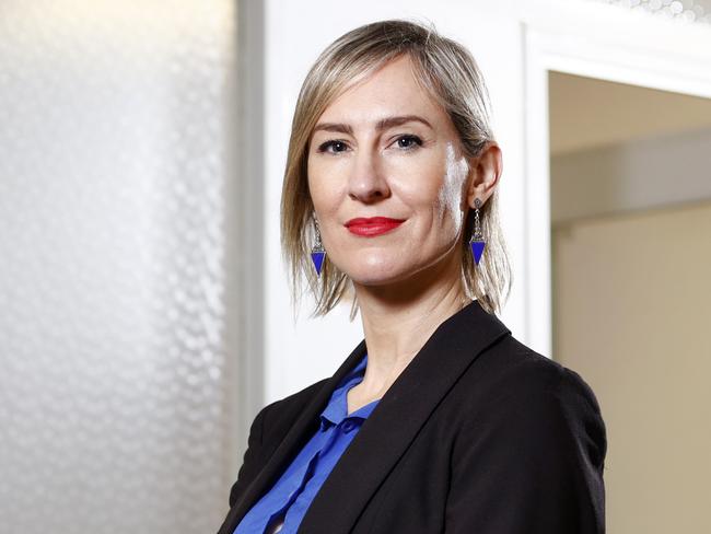 DAILY TELEGRAPH 27TH SEPTEMBER 2022Pictured at the offices of Full Stop Australia in Sydney is CEO Hayley Foster.Full Stop Australia is a an important foundation working as an advocate for sexual violence and assault victims.Picture: Richard Dobson