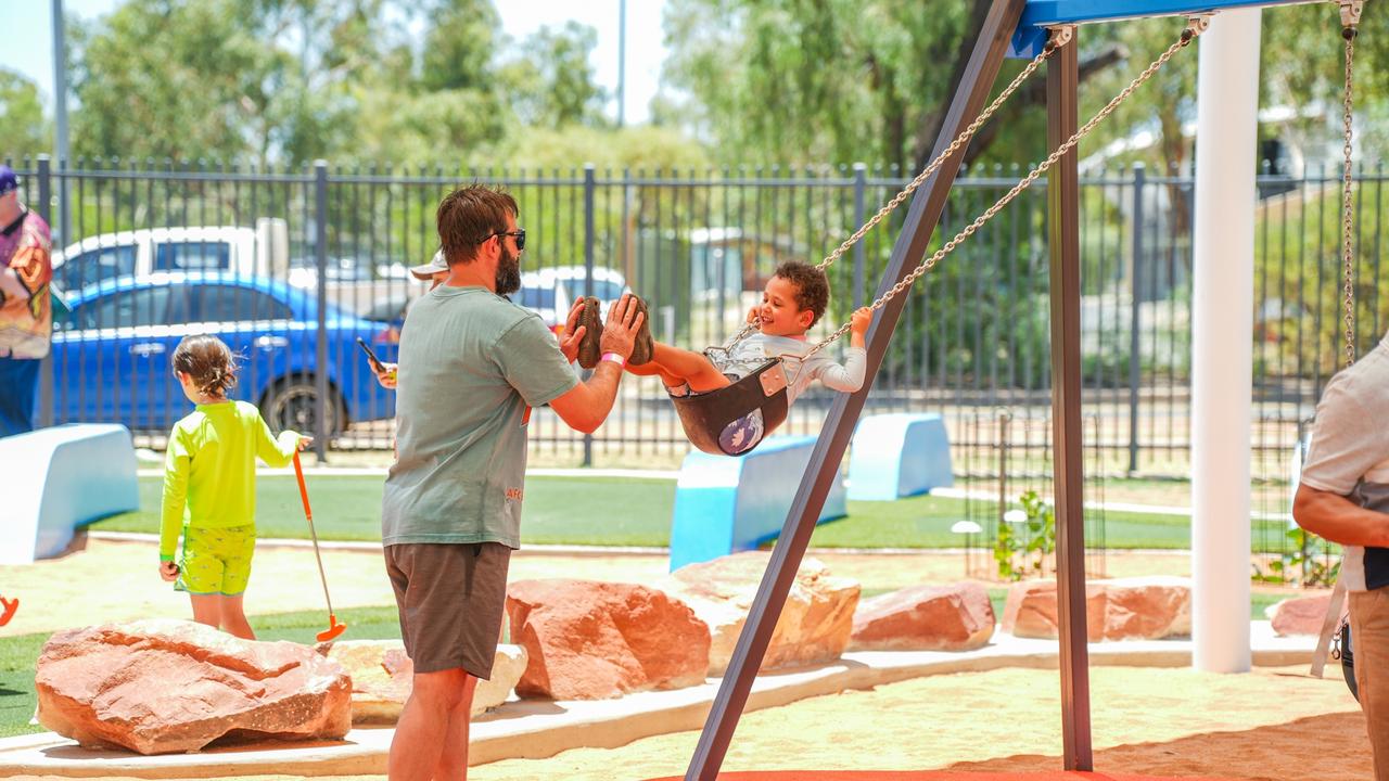 Thousands flocked through doors of the official opening of the Alice Springs adventure park on Saturday, November 2, 2024. Picture: Alice Springs Town Council