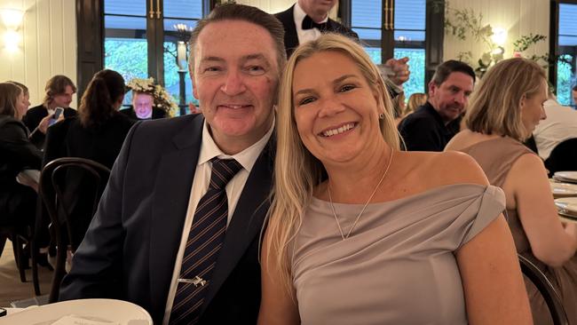 Ian Price and his wife Sarah Price at an event.
