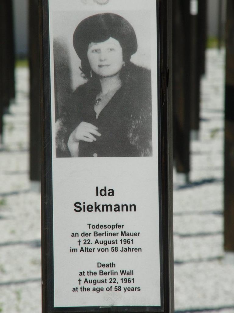 Ida Siekman died on 22 August after jumping out of her building that was later demolished.