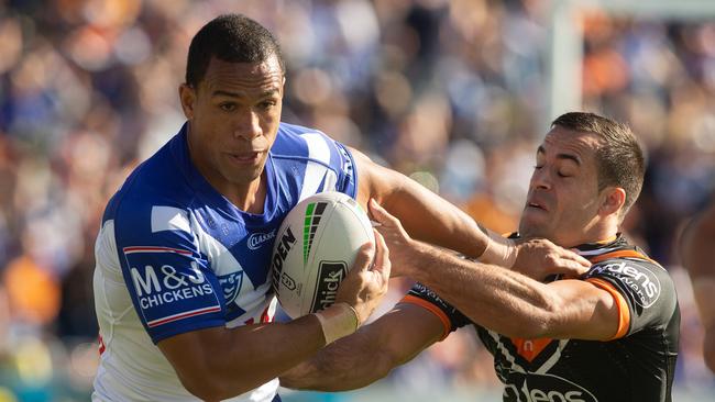 Will Hopoate hasn’t given up hope of a return to fullback. (AAP Image/Steve Christo) 