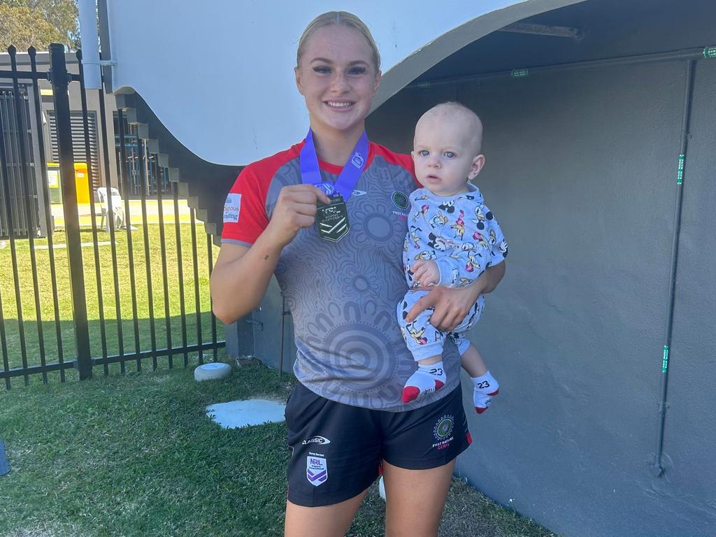 Kate Fallon with son Lennox. Picture: Contributed