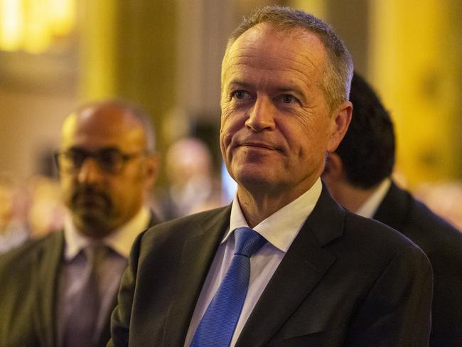 Leader of the Opposition Bill Shorten is seen at the state funeral for Sisto Malaspina at St Patrick's Cathedral in Melbourne, Tuesday, November 20, 2018. Sisto Malaspina, co-owner of Pellegrini's Espresso Bar, was killed on Friday 9 November after he was attacked by a lone terrorist who set his car alight in Bourke Street and started stabbing passers-by. Two other men were injured. Police shot the attacker at the scene and he later died in hospital. (AAP Image/Daniel Pockett) NO ARCHIVING