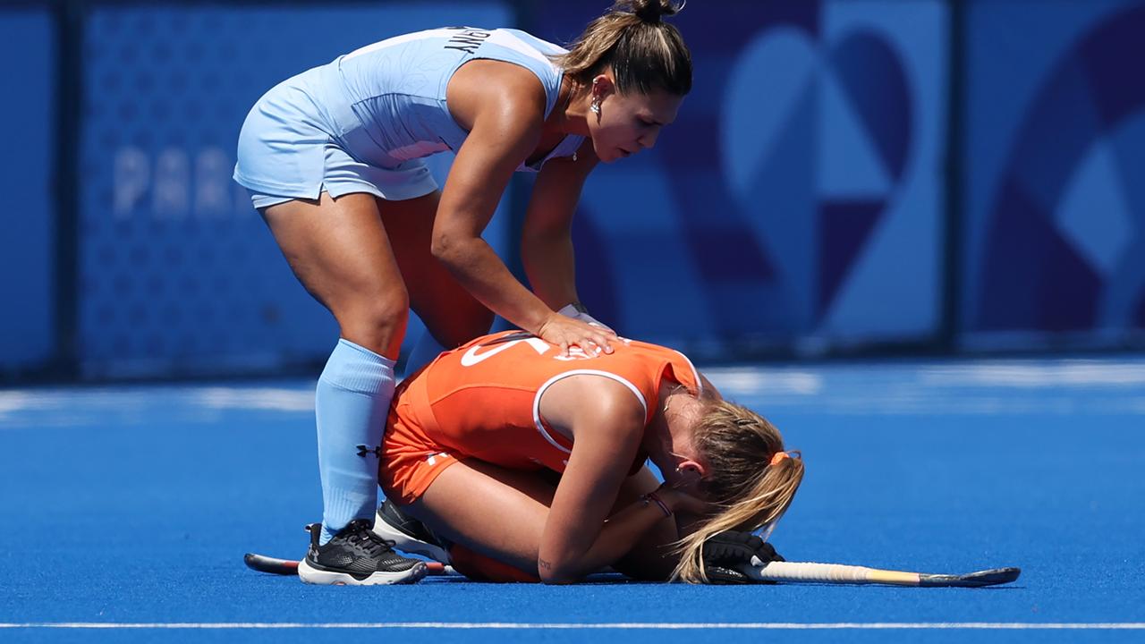 Joosje Burg was a confronting sight. Photo by Clive Brunskill/Getty Images.