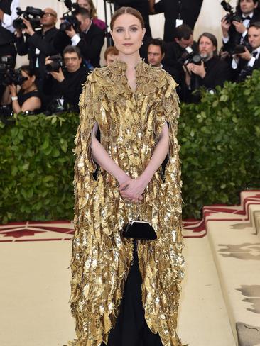 Evan Rachel Wood attends the 2018 Met Gala in New York City. Picture: AFP