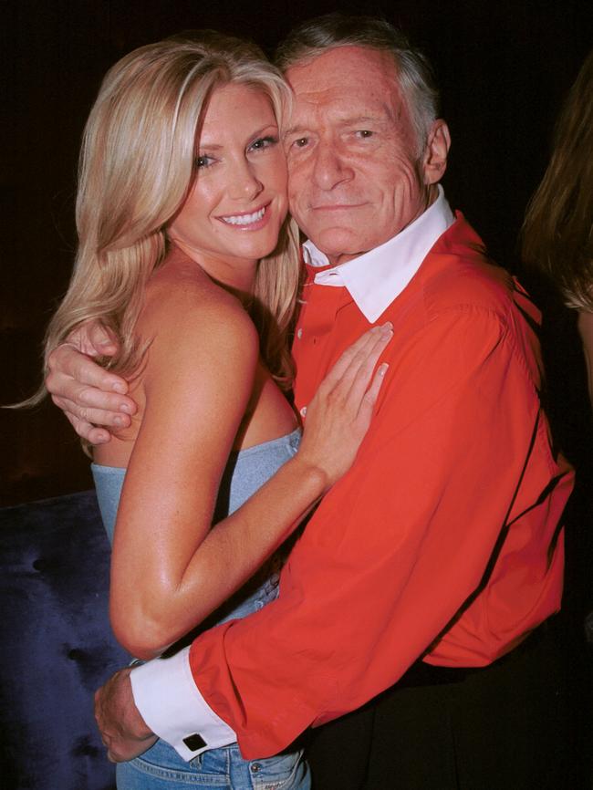 The actress, seen here with Hugh Hefner, has posed for Playboy in the past - she was Playmate of the Month in 2000 and Playmate of the Year in 2001. Picture: David Klein/Getty Images