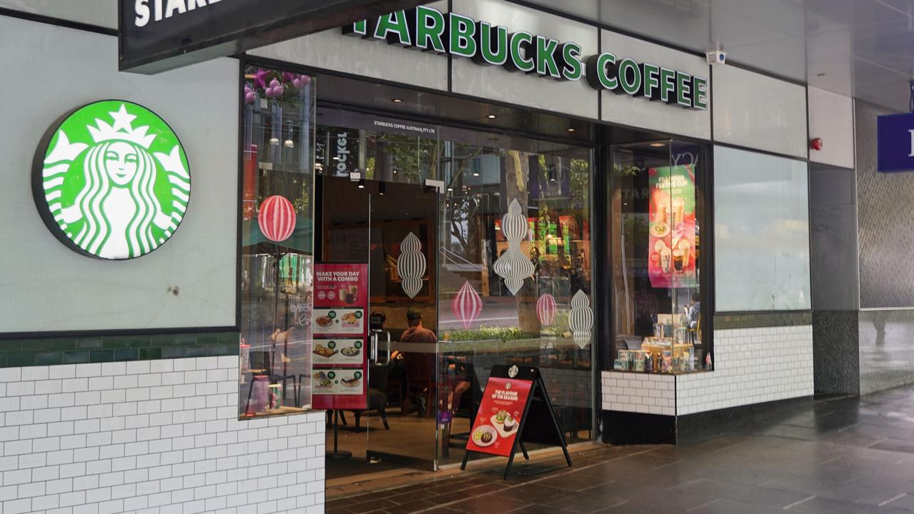 Starbucks on Swanston Street, Melbourne. Picture: Valeriu Campan/NCA NewsWire