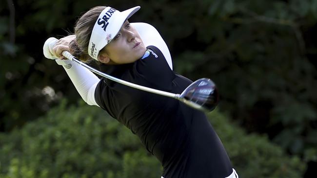 Hannah Green kept her cool in the final round to reel in the leaders. Picture: AP