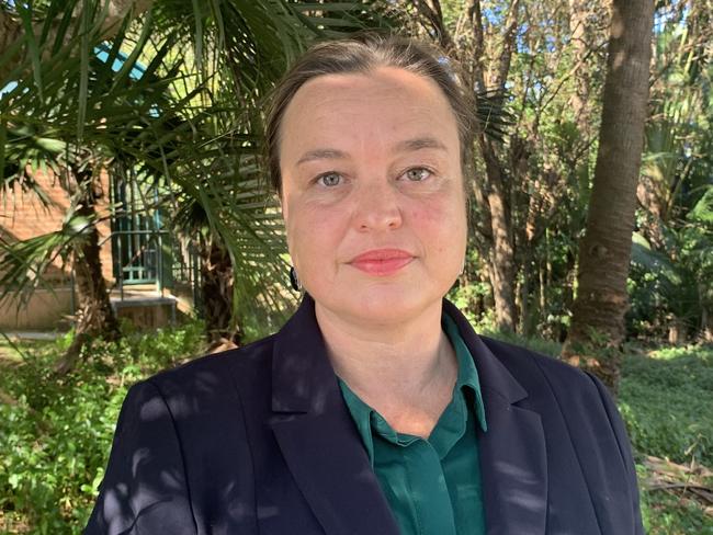 Byron's deputy mayor Sarah Ndiaye outside Byron Bay Local Court after an AVO was finalised to protect her from John Anderson. Picture: Liana Boss