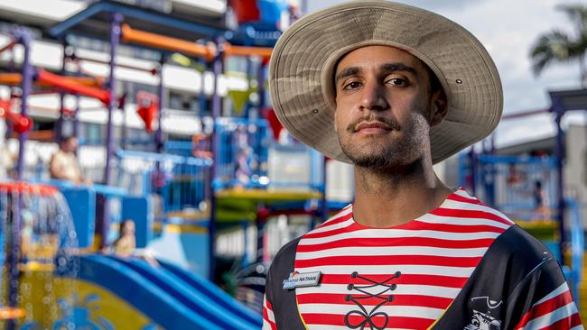 Paradise Resort in Surfers Paradise staff member Nathan Krishnasamy is bracing for cancellations from Easter holiday-makers. Picture: Jerad Williams