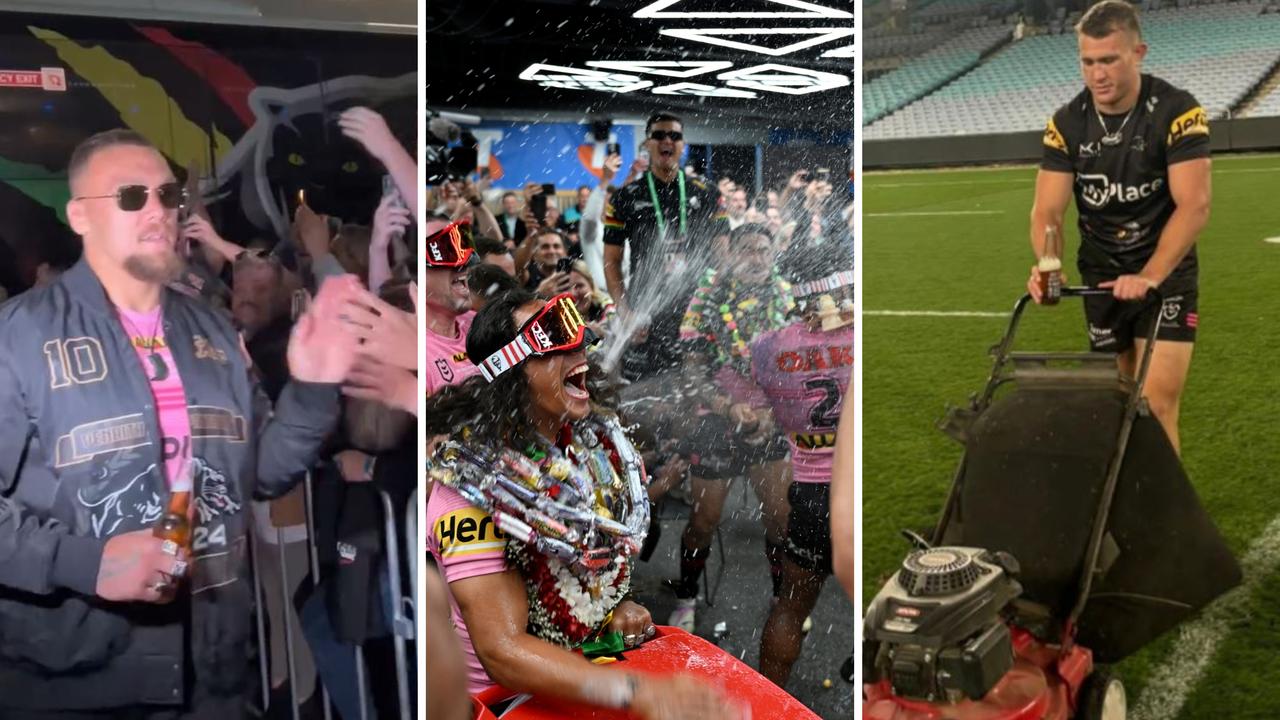 Panthers let loose: Inside Penrith’s wild four-peat celebrations