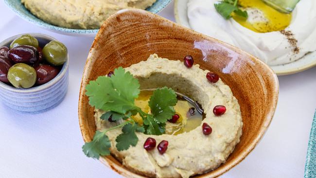 Jounieh’s dips and olives. Picture: Jenifer Jagielski