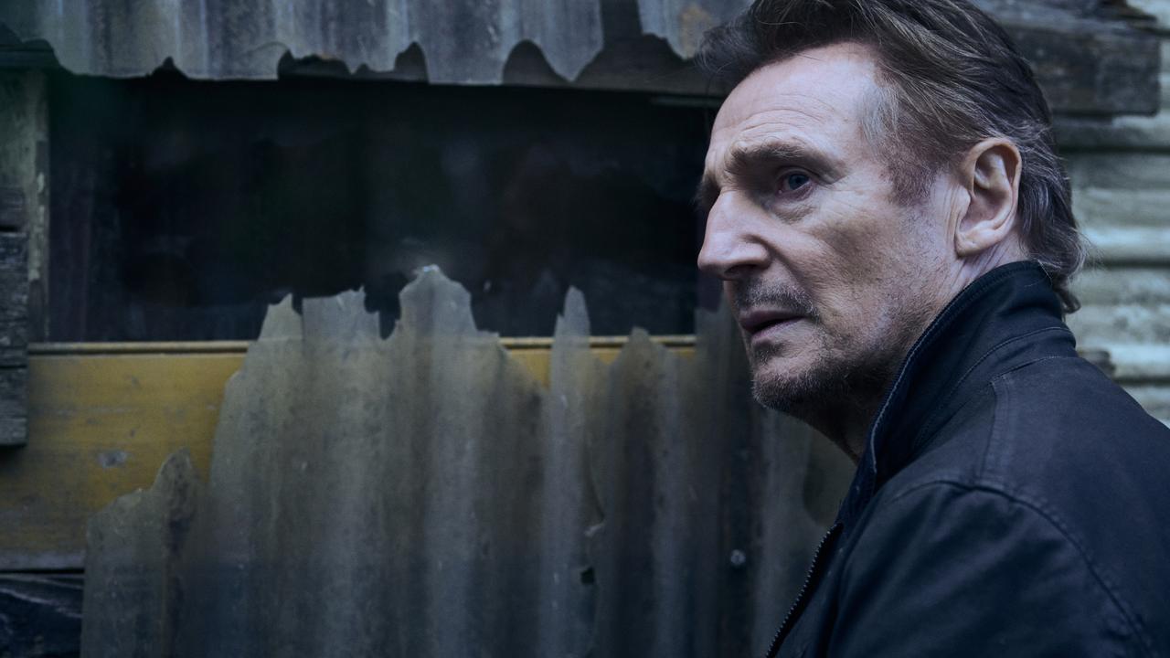 Liam Neeson filming <i>Backlight</i> at Macedon. Picture: Supplied