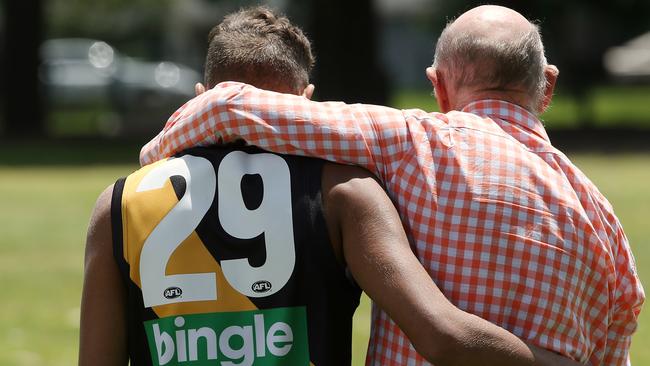 Bolton wears Bartlett’s famous No.29. Picture: Wayne Ludbey