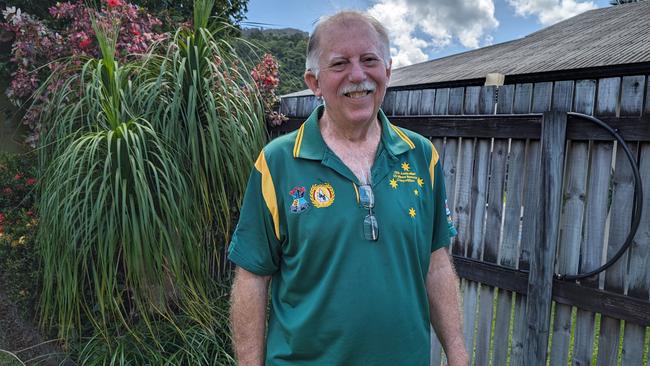 Volunteer Lindsay Creighton who is starting the Mackay Cicada branch in July, at his Jubilee Pocket house. Picture: Estelle Sanchez