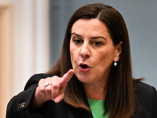 BRISBANE, AUSTRALIA -NewsWire Photos - MAY 20,2025.Queensland Attorney-General Deb Frecklington speaks during Question Time at Parliament House in Brisbane. Picture: Dan Peled / NewsWire