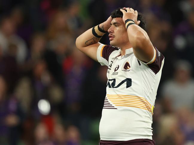 Ben Te Kura might be called on to fill some big gaps upfront at the Broncos. Picture: Getty Images