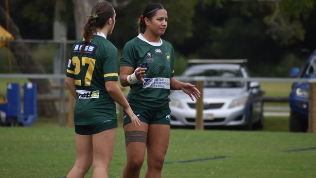 Premier Womens rugby between Wests and Norths. Saturday April 1, 2023. Picture: Nick Tucker.